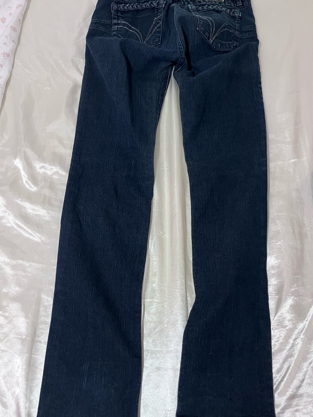 Dark Blue Women's Straight-Leg Jeans